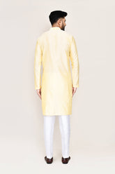 Cream Kurta with Straight Fit Pant